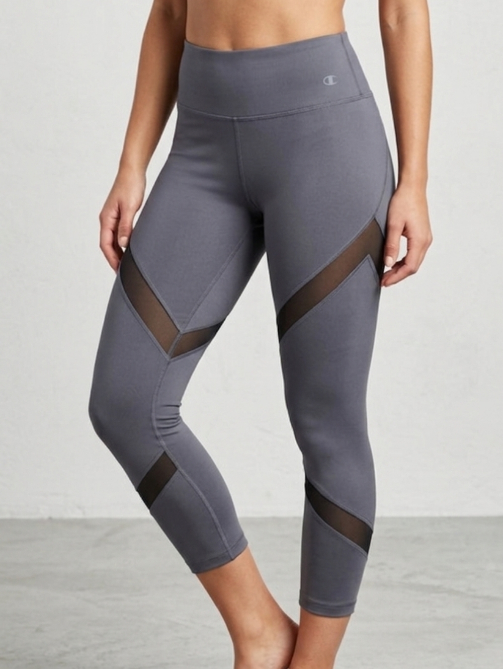 CHAMPION duodry grey leggings, size L
